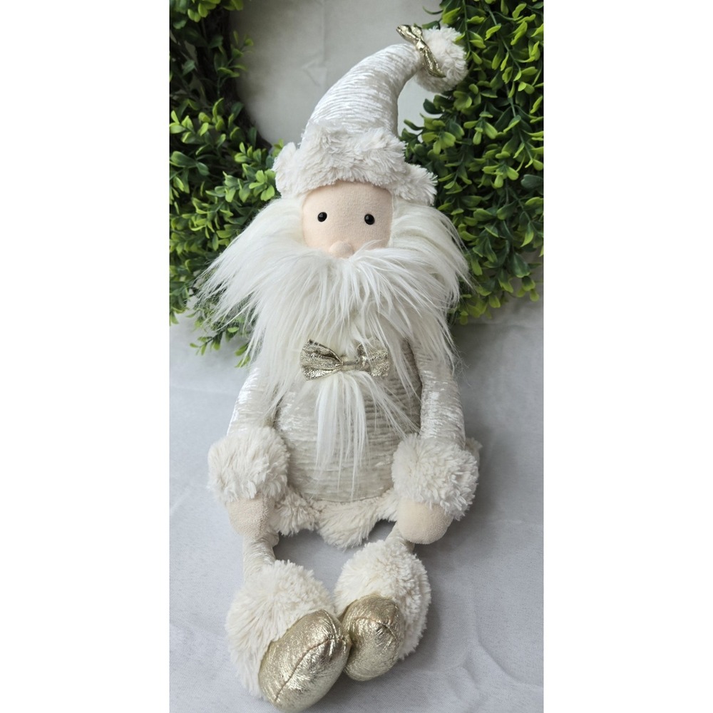 Jellycat Shimmer Santa Large 21" Gold  Metallic Christmas Plush Retired Rare HTF - Picture 13 of 14